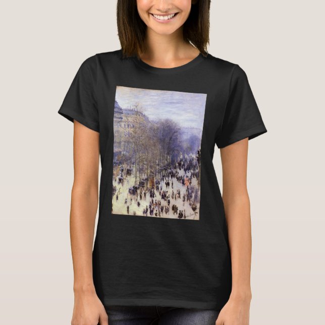 T-shirt Boulevard des Capucines par Claude Monet, Art nouv (Devant)