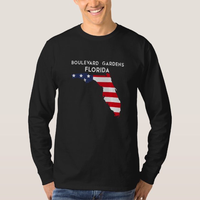 T-shirt Boulevard Gardens Florida USA State America Travel (Devant)