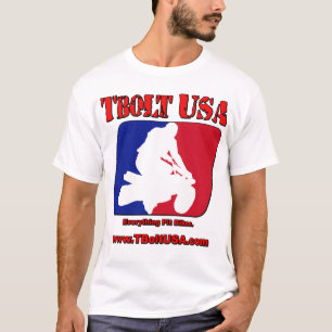 T-shirt Boulon à tête rectangulaire Etats-Unis de logo de