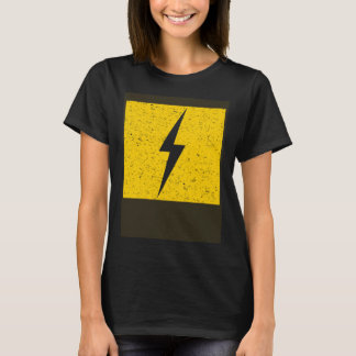 T-shirt Boulon à tonnerre électrique jaune