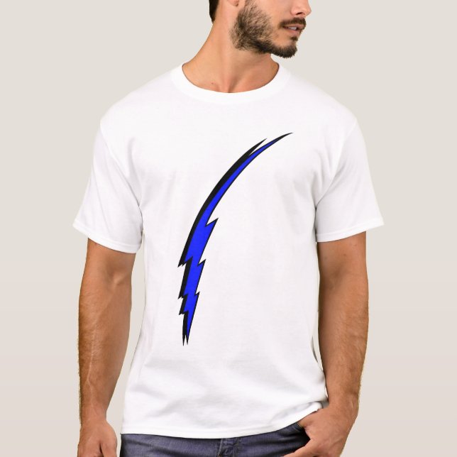 T-shirt Boulon bleu (Devant)