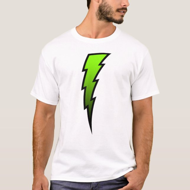 T-shirt Boulon de foudre de chaux (Devant)