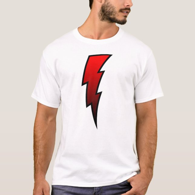 T-shirt Boulon de foudre - rouge (Devant)