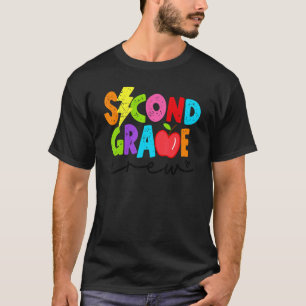 T-shirt Boulon de lumière rétro de deuxième année de l'équ