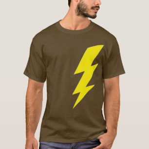 T-shirt Boulon jaune cool de la conception du tunderbolt d