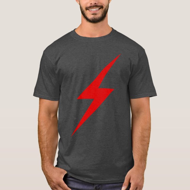 T-shirt Boulon Rouge Éclair De L'Anarchie (Devant)