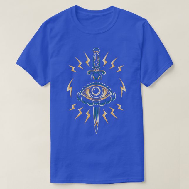 T-shirt Boulons de foudre pour oeil mal (Design devant)