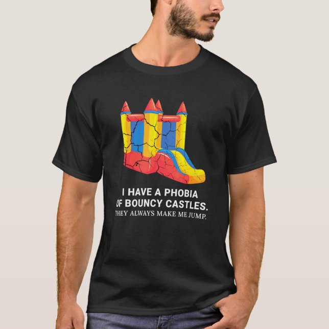 T-shirt Bouncy Castle Inspiré Bounce House Related Bouncy (Devant)