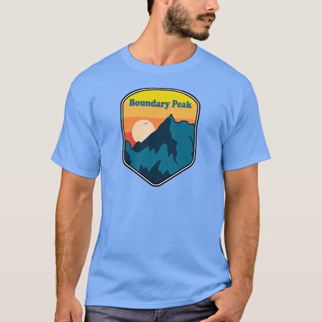 T-shirt Boundary Peak Nevada Sunrise (Devant)