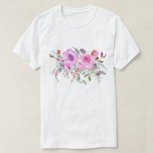 T-shirt Bouquet aquarelle