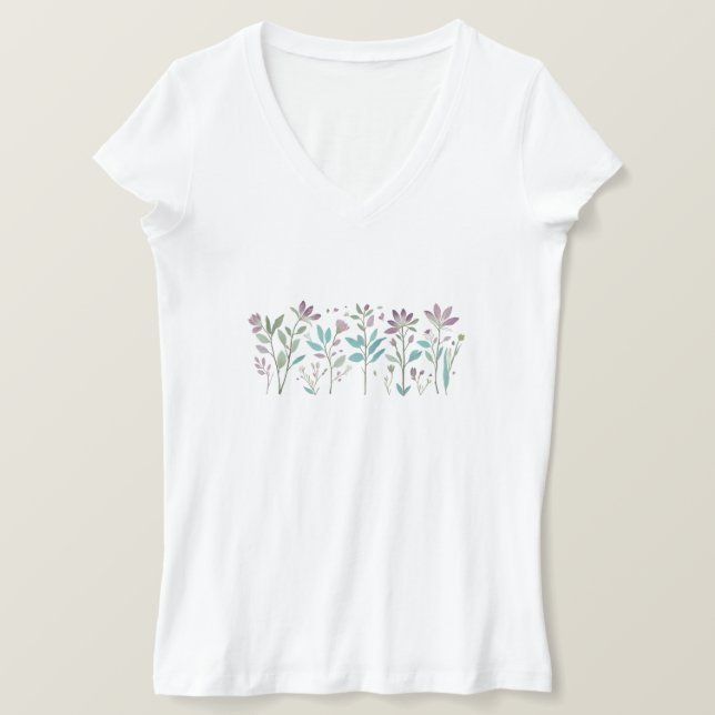 T-shirt Bouquet coloré de la nature (Design devant)