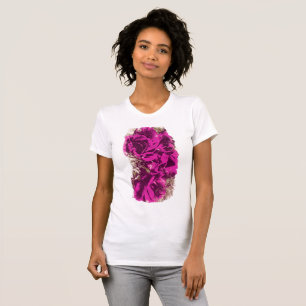 T-shirt Bouquet d'aquarelle Rose violette