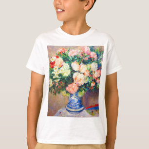 T-shirt Bouquet de chrysanthèmes et un fan japonais