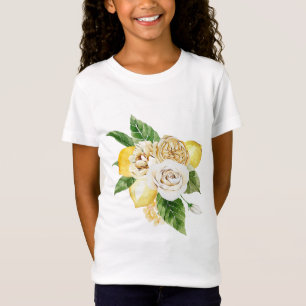 T-Shirt Bouquet de citrons et de rose