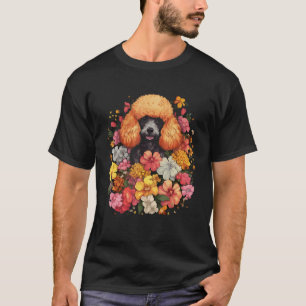 T-shirt Bouquet de fleur de caniche mignon T Chemise