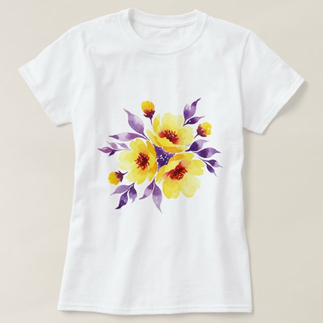 T-shirt Bouquet de fleurs (Design devant)