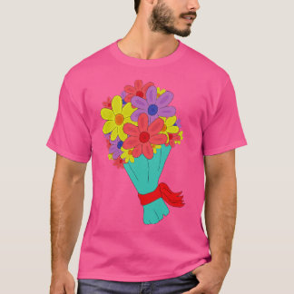T-shirt Bouquet de fleurs coloré