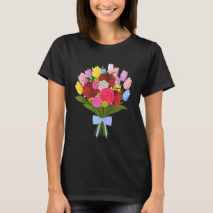 T-shirt Bouquet de fleurs Costume d'Halloween assorti avec