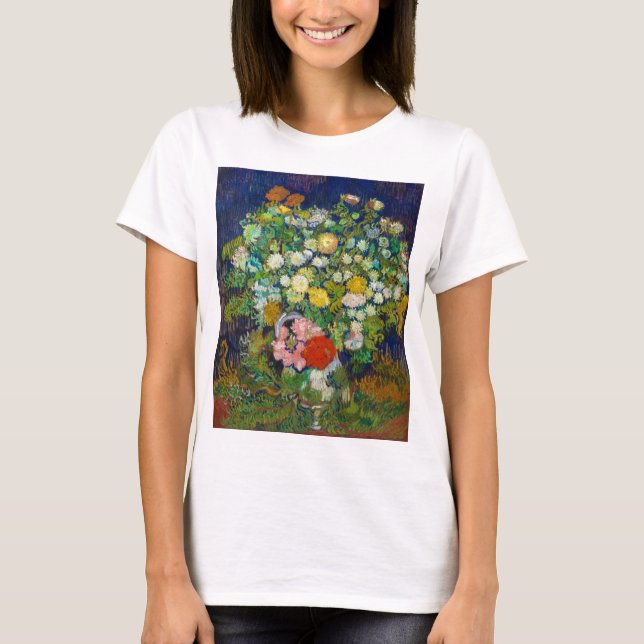 T-shirt Bouquet de fleurs dans un Vase, Van Gogh (Devant)