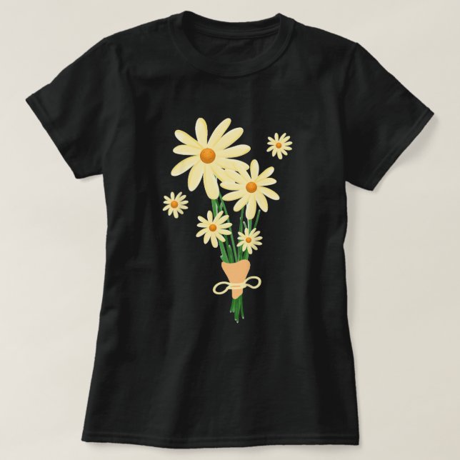 T-shirt Bouquet de Fleurs de Pickleball de la Saint-Valent (Design devant)