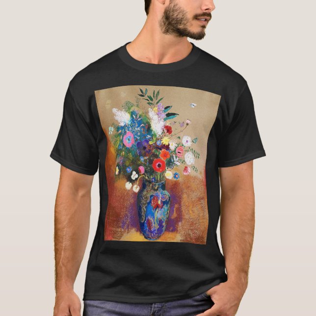 T-shirt Bouquet de fleurs par Odilon Redon (Devant)