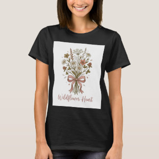 T-Shirt Bouquet de fleurs sauvages pour le cœur |