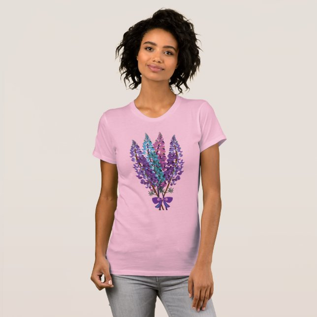T-shirt Bouquet de Lupins (Devant entier)