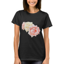 Bouquet de roses rose et crème élégant pour femme