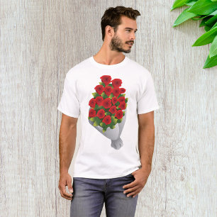 T-shirt Bouquet De Roses Rouges