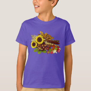 T-shirt Bouquet de tournesol et de maïs d'automne