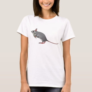 T-shirt Bouquet de transport de souris mignonne des