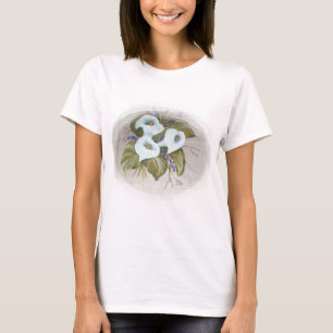 T-shirt Bouquet de trois cals blancs 