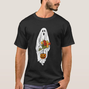T-shirt Bouquet de tulipes citrouille fantôme vintage Hall