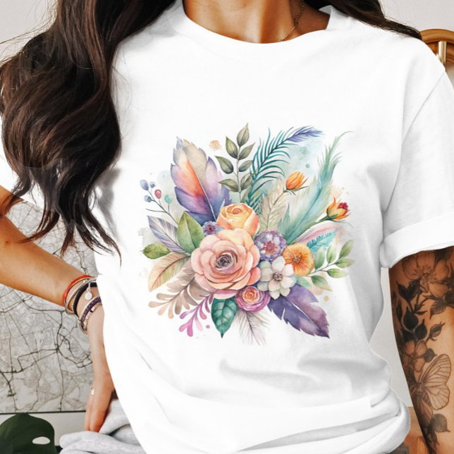T-shirt Bouquet en plumes de corail (Créateur téléchargé)