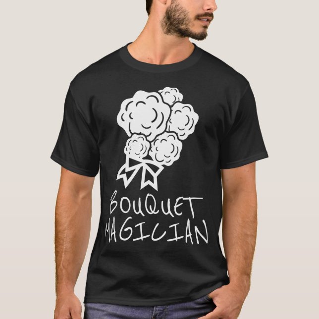 T-shirt Bouquet Magicien Inspirée Fleur Magicien Lié (Devant)