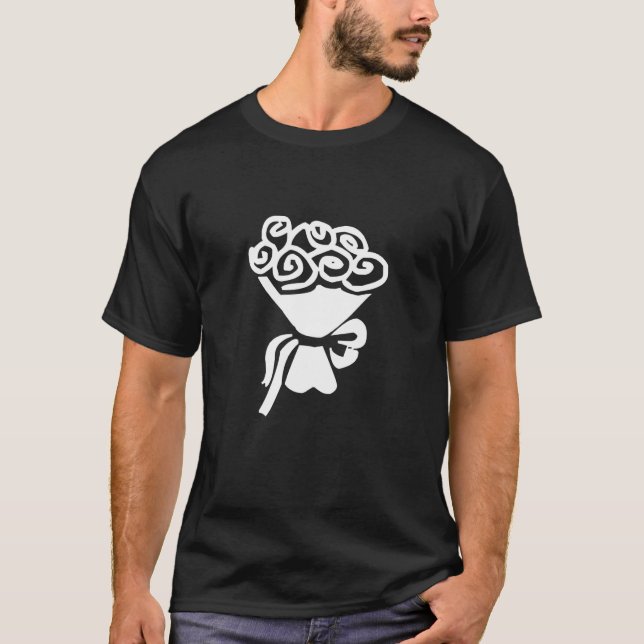 T-shirt Bouquet Mariage tendance Roses (Devant)