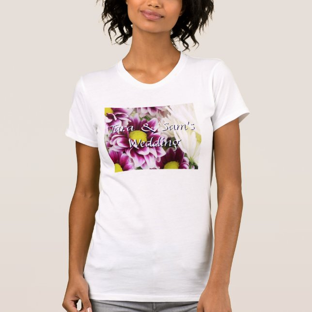 T-shirt Bouquet pourpre (Devant)
