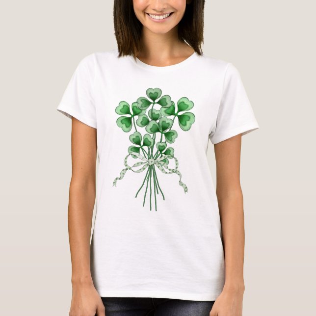T-shirt Bouquet shamrock (Devant)