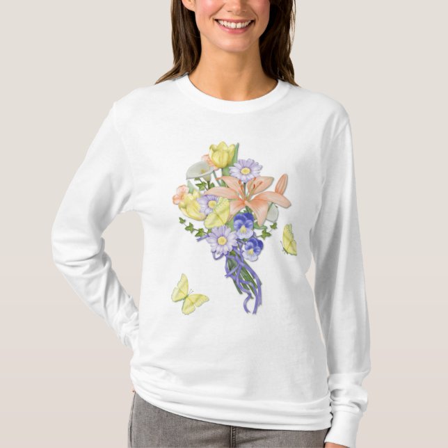 T-shirt Bouquet Spring (Devant)