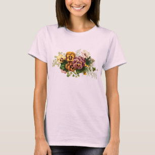 T-shirt Bouquet vintage de pensées