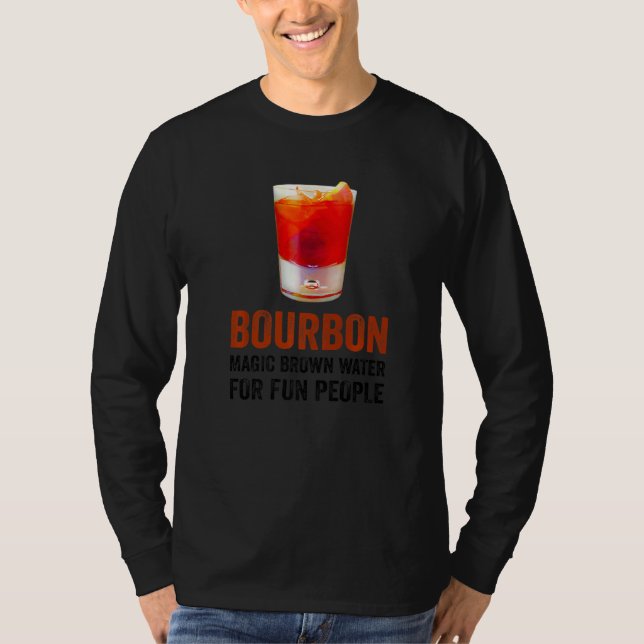 T-shirt Bourbon Definition Magic Brown Water For Fun Peopl (Devant)