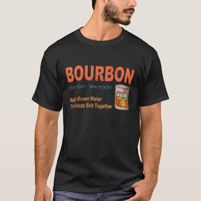 T-shirt Bourbon Definition Vintage Bourbon Whiskey Drinkin (Devant)