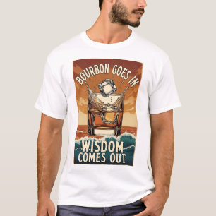 T-shirt Bourbon Entre Sagesse Sort Rétro Années 70