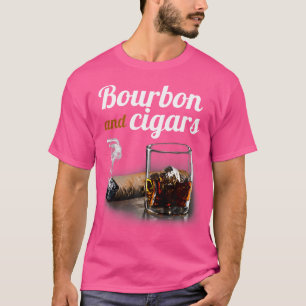 T-shirt Bourbon et cigare super fumer