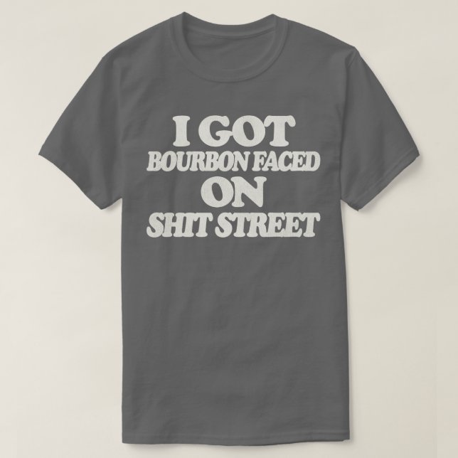 T-shirt Bourbon face à la rue (Design devant)