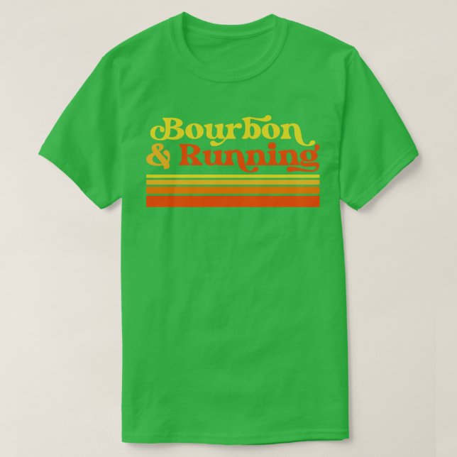 T-shirt Bourbon Runner Boisson Bourbon Marathon Runner (Design devant)