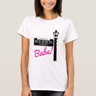 T-shirt Bourbon Street Babe New Orleans Moto de voyage