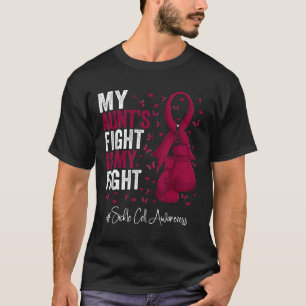 T-shirt Bourgogne Ribbon Survivor Aunt Sickle Cell Awards