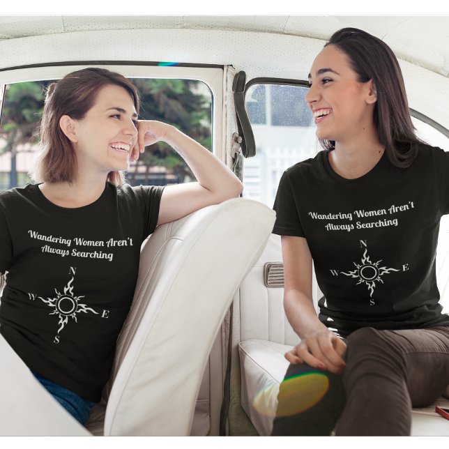 T-shirt Boussole de femmes errantes motivationnelles moder (Créateur téléchargé)