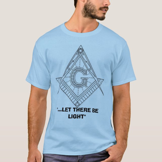 T-shirt boussole de maçon (Devant)